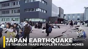 Japan earthquake: 7.6 temblor traps people in fallen homes
