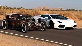 Rat Rod vs Lamborghini Aventador! Roadkill Episode 5