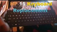 HP 15 Series Laptop Damaged Keyboard Replacement