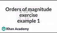 Orders of magnitude exercise example 1 | Pre-Algebra | Khan Academy