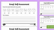 Emoji Self-Assessment Worksheet