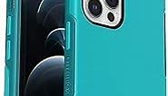 OtterBox iPhone 12 & iPhone 12 Pro Symmetry Series Case - ROCK CANDY (SCUBA BLUE/LAKE BLUE), ultra-sleek, wireless charging compatible, raised edges protect camera & screen