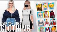 The Sims 4: CC Clothing Showcase 💸💸 | More than 70+ Links