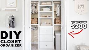 DIY Built-in Closet Organizer