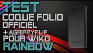 Wiko Rainbow - Test de la Coque Folio Officielle Wiko + AgrippyFlip