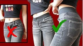 DIY How to add an elastic waistband to your Jeans | Flexible waistband for Jeans that are too loose