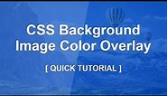 Css Background Image Color Overlay - Css Color Overlay Filter