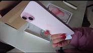 Unboxing my pink Iphone 15 plus