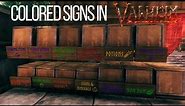 Valheim Colored Sign Guide! UPDATED