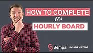 How to complete an hourly production board well