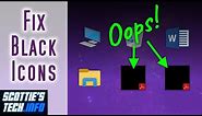 How to fix black thumbnail preview icons