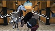 NEW Andalusian VS Lusitano [Animations]