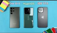 HyperOS vs iOS 17 vs One Ui 6 - Animations!