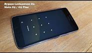 How To Bypass Lockscreen/Pin/ Password/Passcode On Moto G5 / Moto G5 Plus - Fliptroniks.com