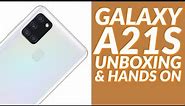 GALAXY A21s WHITE: Unboxing & Quick Hands On / Samsung's Budget Answer to the Redmi Note 9/9S