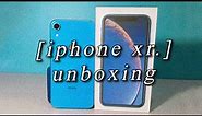 📱iphone xr blue 128gb + cases unboxing *aesthetic vlog* ✨ in 2021
