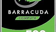 Seagate BarraCuda 500GB Internal Hard Drive HDD – 3.5 Inch SATA 6 Gb/s 7200 RPM 32MB Cache for Computer Desktop PC (ST500DM009)