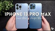 iPhone 13 Pro Max Sierra Blue vs. Pacific Blue (Unboxing + Macro Mode)