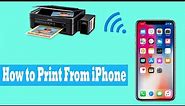 How to Set Up Epson iPrint App on iPhone or iPad | How to Print Without Airprint
