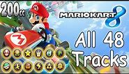 Mario Kart 8 All Tracks 200cc (Full Race Gameplay)