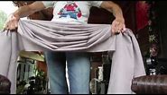How to fold a swag curtain scarf valance