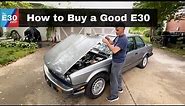 How to buy a good BMW e30 325
