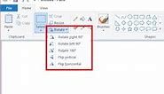How to Rotate and Flip image in MS Paint