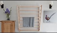 Julu Laundry Ladder Clothes Airer | Wall Mounted Clothes Drying Rack