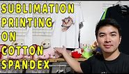 Sublimation Printing on Cotton Spandex Shirt