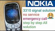 Nokia 3310 signal problem solve Nokia 33 10 emergency call no service Nokia 3310 no network solution