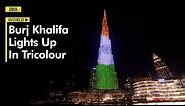 Watch: Dubai’s Burj Khalifa Lights Up In Tricolour To Celebrate 77th Independence Day Of India