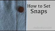 How To Set Snaps