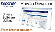 How to download software, drivers, or utilites from Brother-USA.com