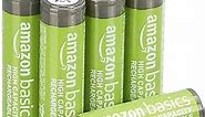 Amazon Basics 8-Pack Rechargeable AA NiMH High-Capacity Batteries, 2400 mAh, Recharge up to 400x Times, Pre-Charged