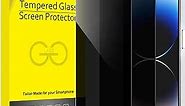 JETech Privacy Full Coverage Screen Protector for iPhone 14 Pro 6.1-Inch, Anti-Spy Tempered Glass Film, Edge to Edge Protection Case-Friendly, 2-Pack