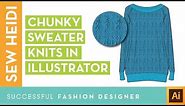 Fashion Illustration Tutorial: Knit Repeating Pattern Textures