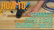 How to: Terminate an Ethernet Cable w/ RJ45 Connectors