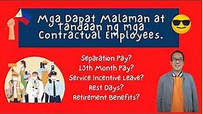 Rights and Benefits of Contractual Employees./SSS,Pag-IBIG,Philhealth/ 13th Month Pay (Prof. Allan)