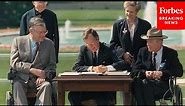 FLASHBACK: President George HW Bush Signs Americans With Disabilities Act Into Law