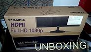Samsung 22 inch LED Full HD Monitor with Super Slim Design - LS22F355FHWXXL - Unboxing Full Review