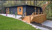 2 Bedroom Shipping Container House in the Woods