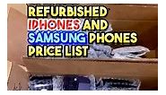 Dennis Menez on Instagram: "Updated refurbished iPhones and Samsung phones Price List. Which phone would you like to buy?? . . . . . #reelsinstagram #nairobi #nairobikenya #kenya #ignairobi"