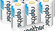 rapthor 123A Lithium Batteries 900mAh 8 Pack, Compatible with Arlo Wireless Cameras Flashlights Smart Sensors Alarm System (550 Cycles)