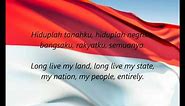Indonesian National Anthem - "Indonesia Raya" (ID/EN)