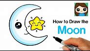 How to Draw the Moon and a Star Easy Cute