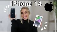 iPhone 14 UNBOXING & SET UP: new iPhone 14 in Midnight | Morgan Green
