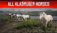Red Dead Redemption 2 - All Kladruber horses.
