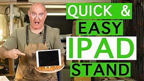 How to Make a Simple Wooden iPad Tablet Stand from PLYWOOD - Quick & Easy