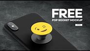 Free Pop Socket Mockup Presentation