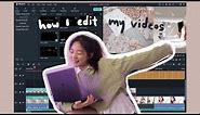 how i edit my videos on Windows (aesthetic intro, fonts, animation, app recommendation)
